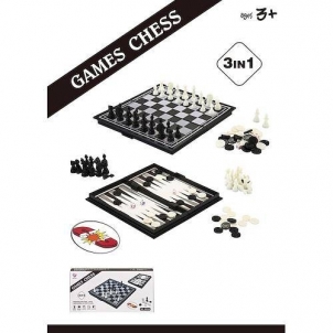 Šachmatų, šaškių ir nardų žaidimo rinkinys