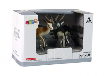 2 figūrėlių rinkinys, antilopė su jaunikliu Gyvūnų figūrėlės