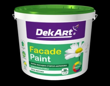 Akriliniai dažai DekArt Fasade 1,3 kg Akrila krāsas