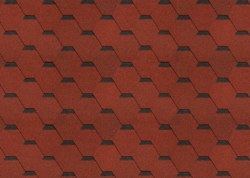 Bitumen roof shingles,flexible SONATA SAMBA, red Bitumen roof shingles (tiles)