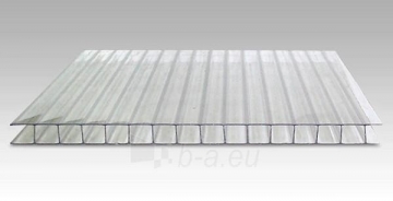Polikarbonato plokštė 10x2100x2000 mm (4.2 m²) skaidri PVC ir polikarbonato lakštai
