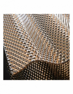 Banguotas polikarbonato sheet su korio efektu (Diamond) 2,8x1045x3000, bronza Pvc and polycarbonate sheets
