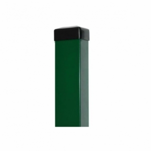 Cinkuotas tvoros stulpas 80x80x3000x2 mm žalias (RAL6005) BE DANGTELIO Stulpai tvoroms