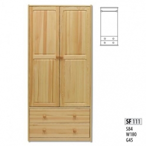 Spinta SF111 (85x180x45 cm) Wooden bedroom closets