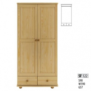 Spinta SF122 (90x190x55 cm) Wooden bedroom closets