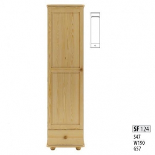 Spinta SF124 (50x190x55 cm) Wooden bedroom closets