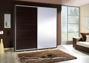 Cupboard with mirror Penelopa (205 cm) Bedroom cabinets