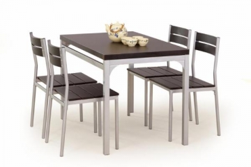 Stalas su kėdėm MALCOLM (wenge) Virtuves galdi