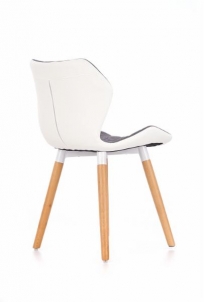 Valgomojo kėdė K277 pilka / balta