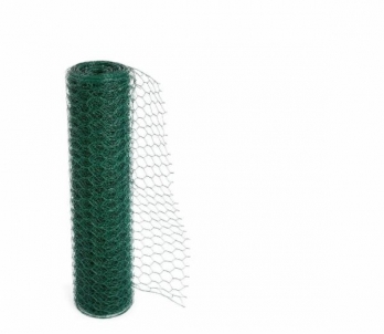 Tvoros tinklas Hexagonal 25 x 25 x 0,8mm x 1 m.dengtas PVC Fences nets weave Plasticised