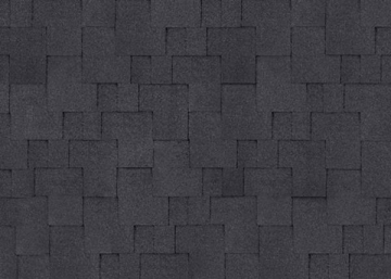 Bitumen roof shingles AKORDAS PRAGA, black Bitumen roof shingles (tiles)