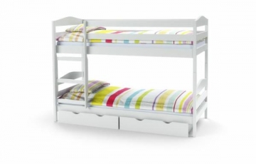 Vaikiška Double bed Bed SAM balta 