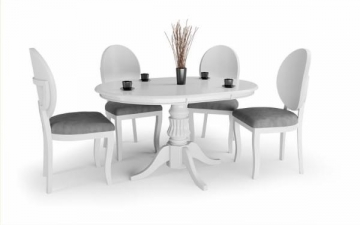 Valgomojo stalas WILLIAM baltas Ēdamistabas galdi