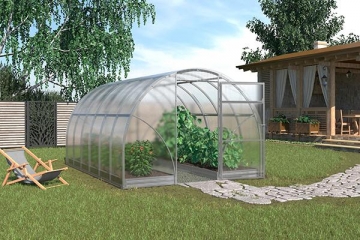 Greenhouse SIGMA (30m2) 3000x10000mm su 6mm polikarbonato danga Greenhouses