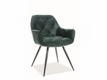 Dining chair Cherry Velvet green Dining chairs