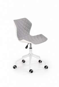 Jaunuolio kėdė prie rašomojo stalo Matrix 3 balta/pilka 