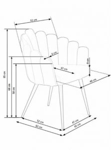 Valgomojo kėdė K410 pilka