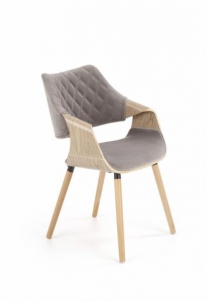 Dining chair K-396 light oak / grey