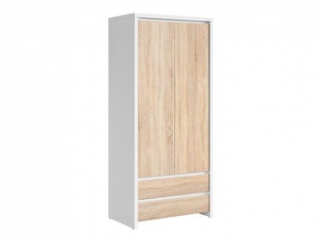 Cupboard Kaspian SZF2D2S white/sonoma Bedroom cabinets