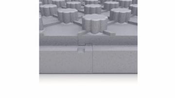 Expanded polystyrene EPS200 NEOPOR 50x600x1200 Formuotos plokštės šildomoms grindims