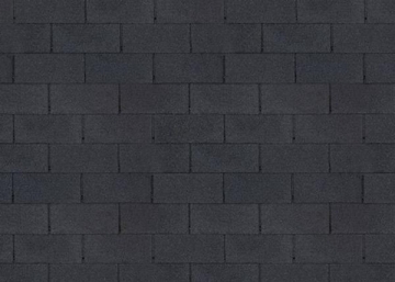 Bitumen roof shingles ROCK TRIO, black Bitumen roof shingles (tiles)