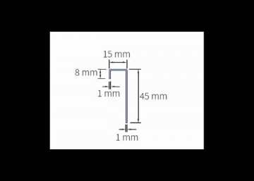 Cedral Click sujungimo profilis (aliuminis), 3000 mm (C21, C71 - 78 spalvos)