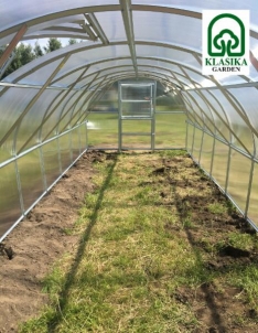 Greenhouse BALTIC LT 2 metrų ilgio 6 m2 (3x2 m) su 4 mm polikarbonato danga