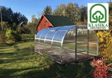 Greenhouse BALTIC LT 2 metrų ilgio 6 m2 (3x2 m) su 6 mm polikarbonato danga