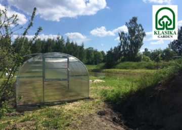 Greenhouse BALTIC LT 8 metrų ilgio 24 m2 (3x8 m) su 4 mm polikarbonato danga