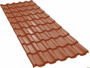 Čerpinio profilio skarda BILKA Gotic (0,45 mm blizgus) Ral8003 Profile tile tin sheets