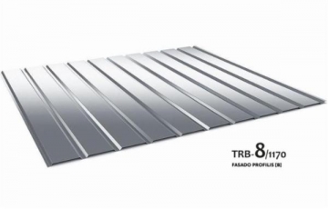 Trapezoidal profile steel roof Budmat TRB-8/1170 Profile V tin sheets