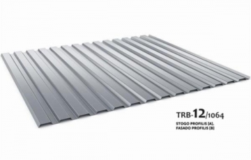 Trapezoidal profile steel roof Budmat TRB-12/1064 Profile V tin sheets