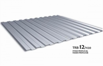 Trapezoidal profile steel roof Budmat TRB-12/1120 Profile V tin sheets