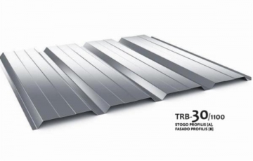 Trapezoidal profile steel roof Budmat TRB-30/1100 