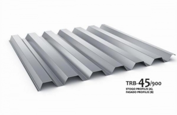 Trapezoidal profile steel roof Budmat TRB-45/900 Profile V tin sheets