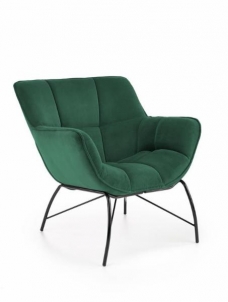 Fotelis BELTON tamsiai žalia Atzveltnes krēsli, pufi