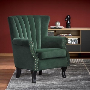 Fotelis TITAN tamsiai žalias Atzveltnes krēsli, pufi