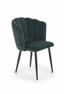 Valgomojo kėdė K-386 tamsiai zaļš Ēdamistabas krēsli