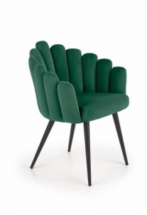 Valgomojo kėdė K410 tamsiai žalia 