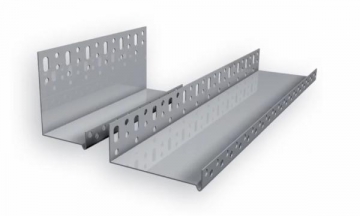 Cokolinis profilis U 100 L-2 m (0.5mm) Mezzanine profiles, aluminium