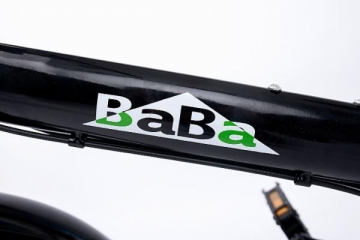 Sulankstomas dviratis BaBa Bike 20, 6 pavarų, juodas