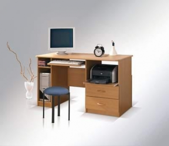 Biuro stalas BIURKO MAX su vieta spausdintuvui 