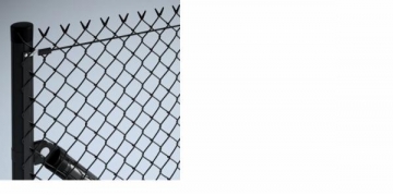 Tvoros tinklas regztas dengtas PVC 3,5x50x50x1500mm (10 m)RAL7016,pilkas Pītie žogi ruļļos (plastificēts)