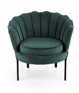 Fotelis Angelo žalias Atzveltnes krēsli, pufi