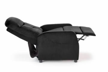 Fotelis FELIPE 2 juodos spalvos su išskleidžiamu pakoju