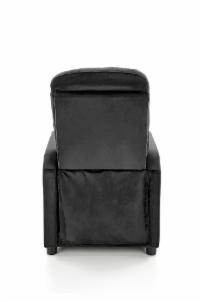 Fotelis FELIPE 2 juodos spalvos su išskleidžiamu pakoju