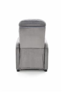 Fotelis FELIPE 2 pilkos spalvos su išskleidžiamu pakoju