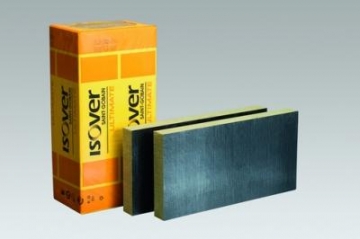 Vata U PROTECT Slab 4.0 Alu1 (Black) 1200x600x60mm (4.32 kv.m) Technical insulation rock wool