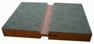 MPP plokštė ROOF (impregnuota) 25x1200x1875 (2.25 kv.m.) su sujungimais visuose kraštuose. Wood fibre panels (mpp)