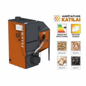 Granulinis katilas Pelemax 70/50 kW K70/D50/T700 A traditional solid fuel boilers